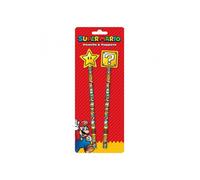 Pyramid Super Mario Pencil & Topper Set (2-Pack)