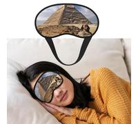 Pyramids of Egypt Augenmaske zum Schlafen, weicher Satin, Schlafschutz, Augenbinde mit elastischem Band, Reise-Nickerchen, Verdunkelung, Augenschutz für Damen und Herren