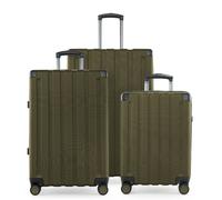 Hauptstadtkoffer Q-Damm - 3er Kofferset - Handgepäckskoffer 54 cm, mittelgroßer Koffer 68 cm + großer Reisekoffer 78 cm, Hartschale ABS, TSA, Avocado