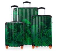 Q-Damm - 3er Koffer Set Hartschale Floral, TSA Floral