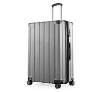 Hauptstadtkoffer Q-Damm - Großer Hartschalenkoffer, TSA, 4 Rollen, Check-In Gepäck mit 6 cm Volumenerweiterung, 78cm, 133 Liter, Silber