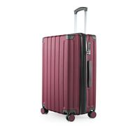 Hauptstadtkoffer Q-Damm - Mittelgroßer Hartschalenkoffer, TSA, 4 Rollen, Check-In Gepäck mit 6 cm Volumenerweiterung, 68cm, 89 L, Burgund