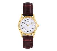 Q & Q - Damen Q&Q Armbanduhr C49A-003PY - Uhr - Leder - - 26 mm