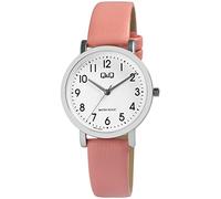 Q&Q Damen-Uhr Kunstleder Dornschließe 3 Bar Analog Quarz Q58A-006PY