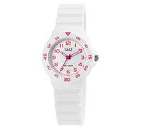 Q&Q Damen-Uhr Silikon Armband Dornschließe 10 Bar Analog Quarz