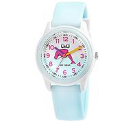 Q&Q Kinder-Uhr Silikon Dornschließe Lernuhr 10 Bar Analog Quarz VS59J005Y