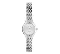 Q&Q Q & Q - Damen Damenarmbanduhr aus silbernem Edelstahl F12A-004PY - Uhr - Stahl - Silberfarbig - 21 mm