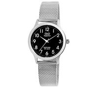 Q&Q Superior Unisex-Uhr Edelstahl Milanaiseband Saphirglas 5 Bar S03A-001VY
