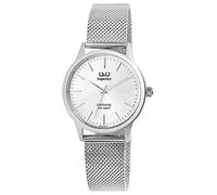 Q&Q Superior Unisex-Uhr Edelstahl Milanaiseband Saphirglas 5 Bar S03A-003VY