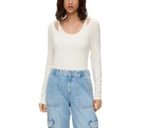 Doppellagiges Langarmshirt L creme