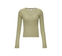 Gerippter Feinstrickpullover aus Viskosemix L Grün 2147529.7282.L
