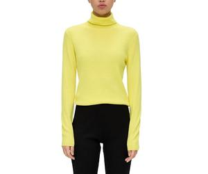Q/S by s.Oliver Damen Rollkragen Pullover. Slim Fit Yellow, L