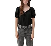 Q/S by s.Oliver Women's Bluse, Kurzarm, schwarz, 40