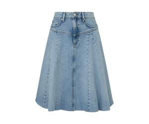 Q/S designed by - Ausgestellter Jeansrock in modischer Midi-Länge blau - Gr. - 32