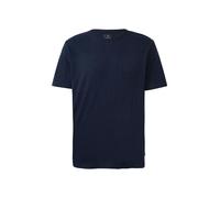 Q/S designed by - Baumwollshirt mit Rollkante und Flammgarnstruktur blau - Gr. - M