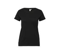 Q/S designed by - Baumwollshirt mit Rundhalsausschnitt schwarz - Gr. - XL