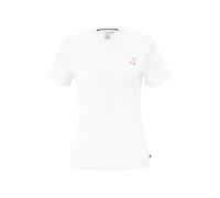 Q/S designed by - Bauwollshirt mit Rundhalsausschnitt weiß - Gr. - XL