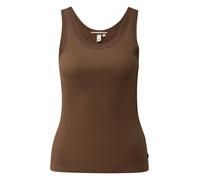 Q/S designed by - Geripptes Basic-Top braun - Gr. - XXL