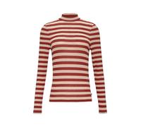 Q/S designed by - Gestreiftes Longsleeve im Slim Fit rot - Gr. - XL