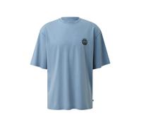 Q/S designed by - Gewaschenes T-Shirt im Relaxed Fit blau - Gr. - XL