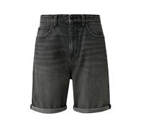 Shorts QS, Damen, Gr. 36, N-Gr, grau used, Denim/Jeans, Obermaterial: 99% Baumwolle, 1% Elasthan, unifarben, normal kniefrei, Hosen Shorts, Jeansshorts im 5-Pocket-Style (21437159-36) grau used