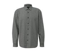 Regular Fit: Karohemd aus Baumwollflanell M schwarz|weiß 2171885.99N0.M