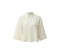 Leinenmix-Bluse 44 creme 2179957.0200.44
