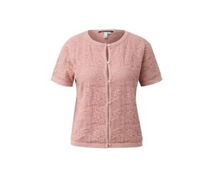Q/S designed by - Kurzarm-Strickjacke pink - Gr. - M