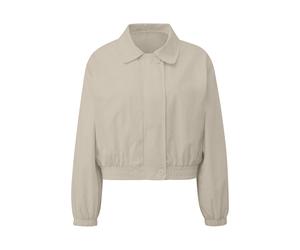 Q/S designed by - Kurze Blouson-Jacke im Boxy-Fit mit Umlegekragen beige - Gr. - XL