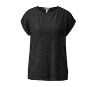 Leicht transparentes Oversize-Shirt mit Ausbrennermuster S schwarz 2170590.9999.S