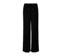 Leinenhose QS, Damen, Gr. 36, Länge 32, schwarz, Obermaterial: 55% Leinen, 45% Viskose, unifarben, weit knöchellang, Hosen, mit Gummizug (81536617-36) schwarz