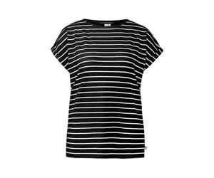 Q/S designed by - Locker geschnittenes T-Shirt schwarz/weiß - Gr. - XL