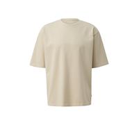 Q/S designed by - Loose Fit T-Shirt aus Heavy Jersey beige - Gr. - M