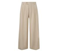 Leinemix-Hose mit Bundfalten 34/32 beige 2180390.9300.34_32