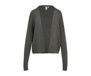 Q/S designed by - Offene Strickjacke aus Viskosemix grau - Gr. - L