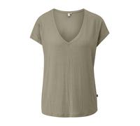 Fließendes Oversize-Shirt mit Rippstruktur L Grün 2170585.7803.L