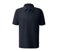 Q/S designed by - Poloshirt mit offenem V-Ausschnitt blau - Gr. - XL