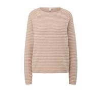 Q/S designed by - Pullover mit Strukturmuster braun - Gr. - L
