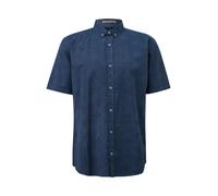 Regular Fit: Gewaschenes Hemd mit All-over-Print M blau 2164608.55A0.M
