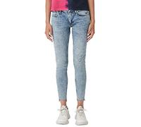 Q/S designed by - s.Oliver Damen 2004801 Slim Jeans, Blau (Blue Denim Havy Stoned 55z6), 42