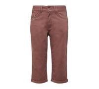 Q/S designed by - Slim Fit: Caprihose - Catie braun/pink - Gr. - 38