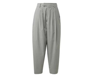 Q/S designed by - Stoffhose im Barrel Fit mit hohem Bund und Bundfalten grau - Gr. - 32