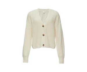 Q/S designed by - Strickjacke aus Wollmix beige - Gr. - XL