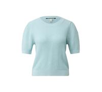 s.Oliver Strickpullover Q/S – Rundhalsausschnitt, Puffärmel – Damen Blau Größe L