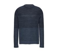 Q/S designed by - Strickpullover in melierter Streifenoptik blau - Gr. - XL