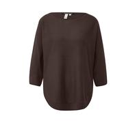 Q/S designed by - Strickpullover mit 3/4-Arm braun - Gr. - M