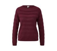Q/S designed by - Strickpullover mit Struktur rot - Gr. - XL