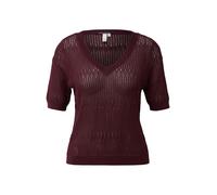 Q/S designed by - Strickpullover mit V-Ausschnitt rot - Gr. - S