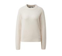 Strickpullover QS, Damen, Gr. M, beige (sanftes weiß), Strick, Obermaterial: 92% Polyester, 5% Polyamid, 3% Elasthan, unifarben, normal hüftbedeckend, Rundhals, Bündchen, Pullover Strickpullover, Wint