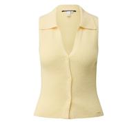 Q/S designed by - Stricktop mit Polokragen gelb - Gr. - M